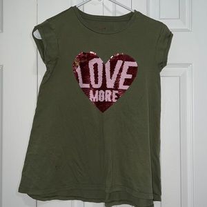 Girls shirt with sequins